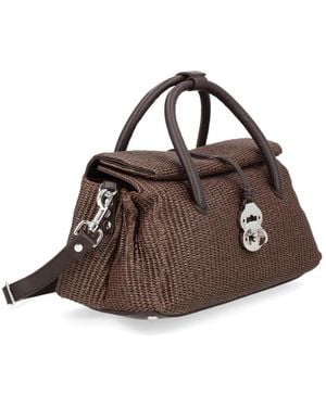 Zanellato Handbag Dotta Vimini Polyester Handbags - Brown