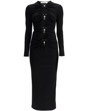 Christopher Esber 'Cut Out Dress With Metallic Rings' - Black