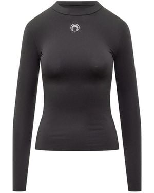Marine Serre Sweater - Black