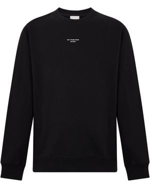 Drole de Monsieur Cotton Sweatshirt, Sweatshirts - Black