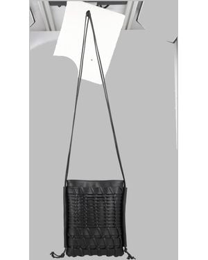 Hereu Shoulder Bag Trena Calf Leather - Gray