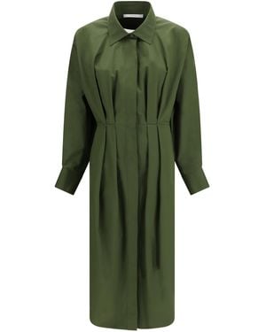 Givenchy Poplin Shirt Dress Cotton - Green