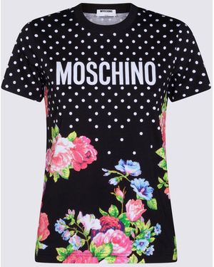 Moschino T-Shirts And Polos _100 Co - Black