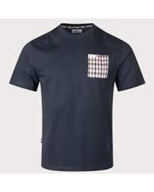 Aquascutum T-Shirt Taschino - Blue