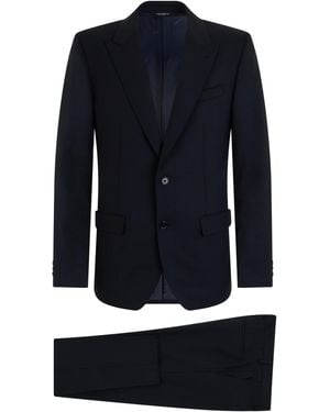 Dolce & Gabbana Two-Piece Virgin Wool Suit Suits - Blue