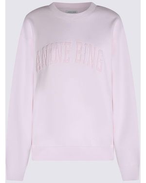 Anine Bing Cotton Sweatshirt - Purple