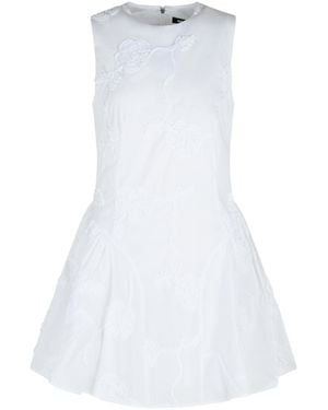 ROTATE BIRGER CHRISTENSEN Bright Cotton Poplin Mini Dress - White