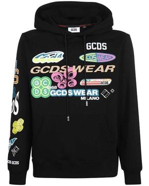 Gcds Cotton Hoodie - Black