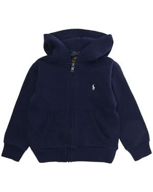 Polo Ralph Lauren Hooded Sweatshirt Cotton Hoods & Sweatshirts - Blue