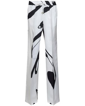 Kiton Pants Silk - White