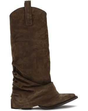 R13 Cowboy Boots Suede - Brown