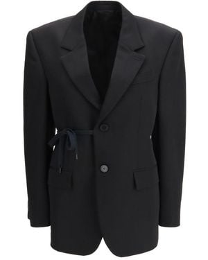 Balenciaga Wool Jacket Clothing - Black