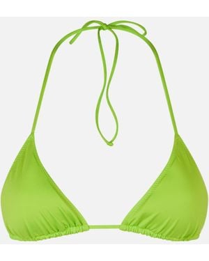 MC2 Saint Barth Lime Triangle Top Swimsuit - Green