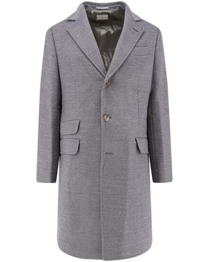Brunello Cucinelli Wool Coat - Gray