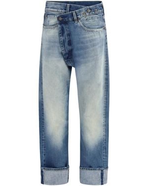 R13 Straight-Leg Jeans Cotton - Blue