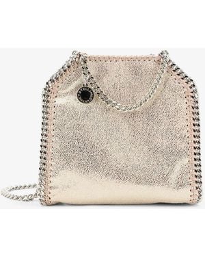 Stella McCartney Falabella Tiny Shiny Shaggy Deer Crossbody Bag - Natural