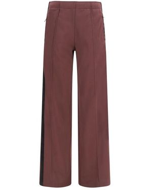 Courreges Bordeaux Polyester Athletic Trousers - Purple