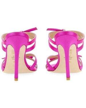 Stuart Weitzman Sandal Slide With Bow Detail - Pink