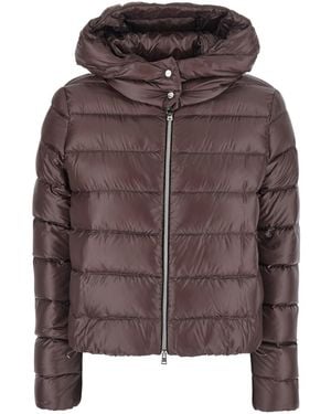 Herno Down Jacket Short Puffer - Brown