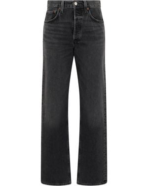 Agolde Straight-Leg Jeans Cotton - Black