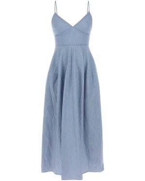 Co. Embroidered Tton Dress - Blue