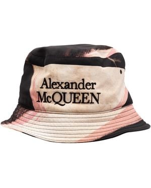 McQueen Alexander Mcqueen K3_2046 Logo-Embroidered Bucket Hat - Multicolor