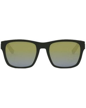 Dior Sunglasses Square Full Rim, Dark Frame And Mirror Lens B23S2F55H7 - Green