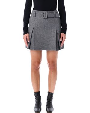 A.P.C. Cecile Wool Mini Skirt - Black