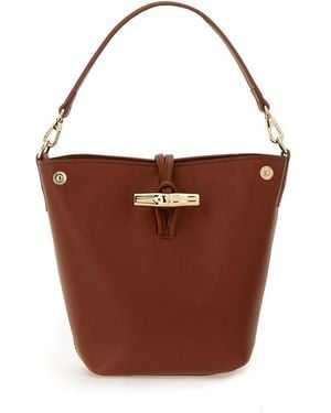 Longchamp Le Roseau Bucket Bag - Brown