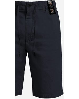 BOSS Stretch Cotton Trousers Short - Blue
