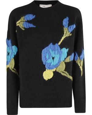Blumarine Knit Crew Neck - Black