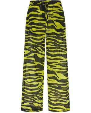 The Attico Cotton Casual Trousers - Green