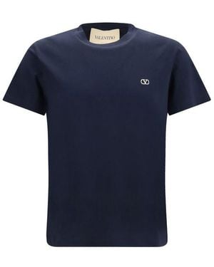 Valentino Garavani Cotton T-Shirt - Blue