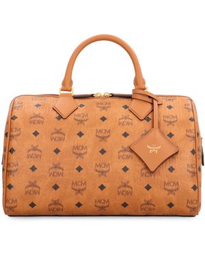 MCM Boston Ella Handbag - Brown