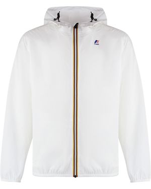 K-Way Le Vrai 3.0 Claude Hooded Jacket Polyamide Raincoats - White
