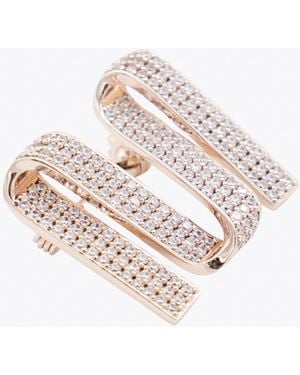 ★Max Mara★M grosgrain pin Max Mara M Grosgrain Pin in Metallic | Lyst