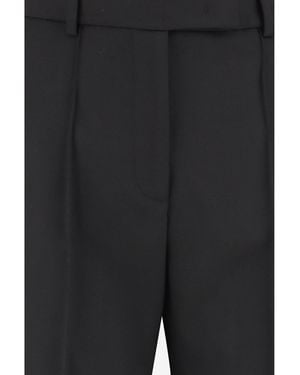 Ql2 Trousers Wool And Lyocell Trousers - Black