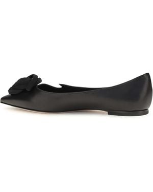 Roger Vivier Ballerina Shoes Rose Vivier Suede Goatskin (Hircus Goatskin) - Black
