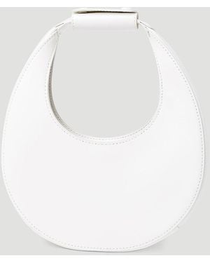 STAUD Moon Mini Top Handle Bag - White