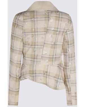 Vivienne Westwood Ecru Check Blazer - Natural