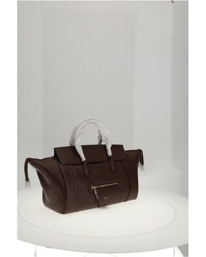 Celine Shoulder Bag New Luggage Leather Calf - Grey