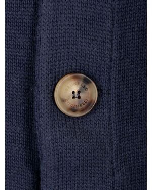 Brunello Cucinelli Cotton Knit Cardigan - Blue