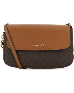 Michael Kors Printed Canvas Alice Crossbody Bag - Brown
