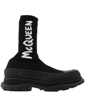 McQueen Sock Boots Others Shoes - Black
