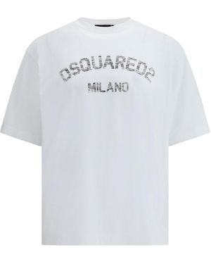 DSquared² Logoed T-Shirt - White