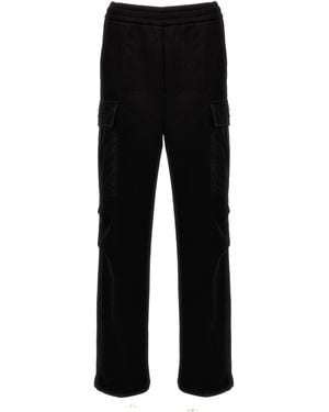 Prada Nylon Insert Cargo Joggers - Black