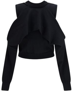 ALAINPAUL Cardigan Bolero - Black