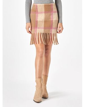 MC2 Saint Barth Katrine And Tartan Knitted Skirt - White