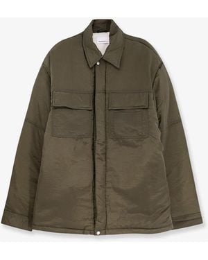 Oamc Peacemaker Padded Overshirt Nylon Jacket - Green