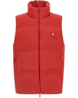 Moncler Genius Polyamide Sleeveless Jacket Clothing - Red